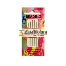 Иглы для бисера PONY разм. 12, 50мм, 6шт. /07882/ Иглы для бисера PONY разм. 12, 50мм, 6шт. /07882/