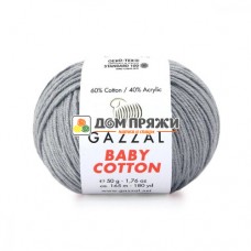 Пряжа Gazzal Baby Cotton #3430 св.серый