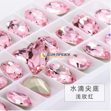 Fancy Stones K9 18x13mm Light Rose /4320/