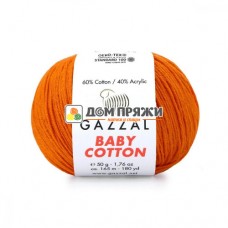 Пряжа Gazzal Baby Cotton #3419 оранжевый Пряжа Gazzal Baby Cotton #3419 оранжевый
