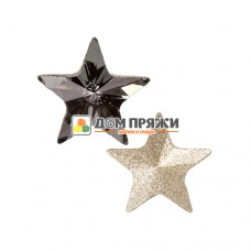 Rivoli Star Fancy Stones .evoli 5mm Crystal Silver Night /4745/