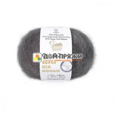 Пряжа Gazzal Super Kid Mohair #64432 т.серый