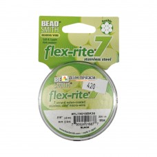 Flex-Rite 0,45мм 0.018 дюйма Стальной ювелирный тросик 10м Черный