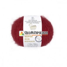 Пряжа Gazzal Super Kid Mohair #64416 красный