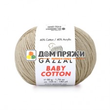 Пряжа Gazzal Baby Cotton #3446 св.беж Пряжа Gazzal Baby Cotton #3446 св.беж