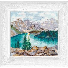 Набор для вышивания "Озеро Морейн" 20*20см, Овен
