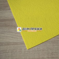Фетр корейский жесткий 1,2мм размер А6 (10х15см) #819 ярко-желтый