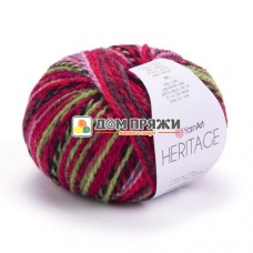 Yarn Art Heritage #336 малина-зеленый