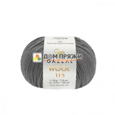 Пряжа Gazzal Wool 115 #3305 т.серый