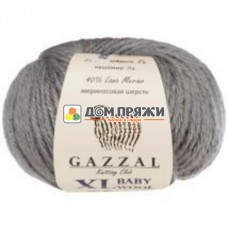 Пряжа Gazzal Baby Wool XL #818 серый