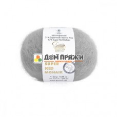 Пряжа Gazzal Super Kid Mohair #64434 серый Пряжа Gazzal Super Kid Mohair #64434 серый