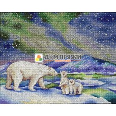 Набор для вышивания "На северном полюсе" 20*26см, МП Студия