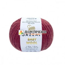 Пряжа Gazzal Baby Wool #816 т.красный Пряжа Gazzal Baby Wool #816 т.красный