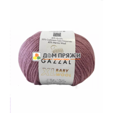 Пряжа Gazzal Baby Wool XL #843 пыльная сирень Пряжа Gazzal Baby Wool XL #843 пыльная сирень