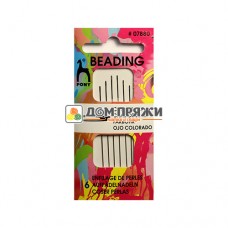 Иглы для бисера PONY разм. 10, 50мм, 6шт. /07880/