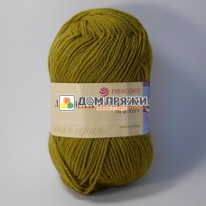 Пряжа Пехорская ПТ Детская новинка #033 золотистая олива.