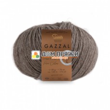 Пряжа Gazzal Baby Alpaca Pure Colors #6454 коричневый меланж