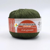 Пряжа Пехорская ПТ Ажурная #013 т.оливка Пряжа Пехорская ПТ Ажурная #013 т.оливка