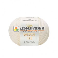 Пряжа Gazzal Wool 115 #3300 белый Пряжа Gazzal Wool 115 #3300 белый