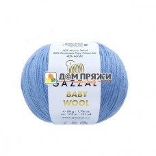 Пряжа Gazzal Baby Wool #813 голубой