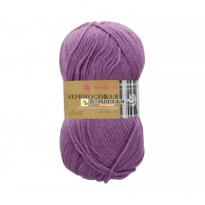 Пряжа Пехорская ПТ Мериносовая #389 фиалка