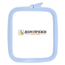 Пяльцы пластиковые квадратные с винтом 19,5*22см /голубой/ Пяльцы пластиковые квадратные с винтом 19,5*22см /голубой/