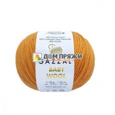 Пряжа Gazzal Baby Wool #837 оранж