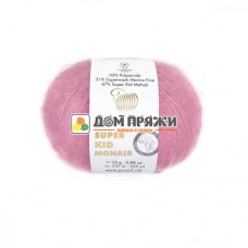 Пряжа Gazzal Super Kid Mohair #64412 пыльная роза