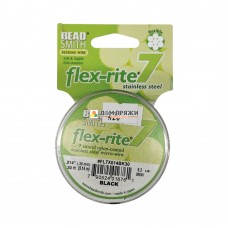 Flex-Rite 0,35мм 0.014 дюйма Стальной ювелирный тросик 10м Черный