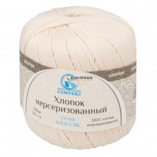 Пряжа Камтекс Хлопок мерсеризованный #188 топленое молоко