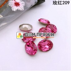 Fancy Stones K9 14x10mm Rose /4120/