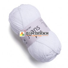  Yarn Art Jeans Plus #062 белый
