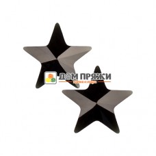 Rivoli Star Fancy Stones .evoli 5mm Jet /4745/