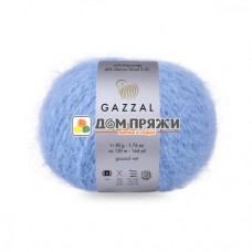Пряжа Gazzal Teddy #6561 голубой