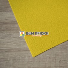 Фетр корейский жесткий 1,2мм размер А6 (10х15см) #821 желтый