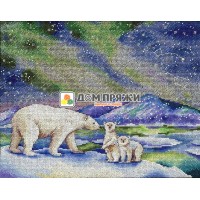 Набор для вышивания "На северном полюсе" 20*26см, МП Студия Набор для вышивания "На северном полюсе" 20*26см, МП Студия