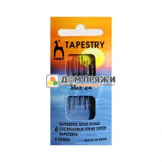 Иглы для гобеленовых и трикотажных тканей PONY разм. 24, 6шт. /05804/