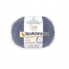 Пряжа Gazzal Super Kid Mohair #64411 серый Пряжа Gazzal Super Kid Mohair #64411 серый