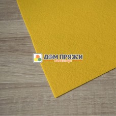 Фетр корейский жесткий 1,2мм размер А6 (10х15см) #822 темно-желтый
