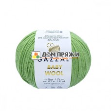 Пряжа Gazzal Baby Wool #838 лайм Пряжа Gazzal Baby Wool #838 лайм