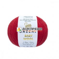 Пряжа Gazzal Baby Wool #811 красный