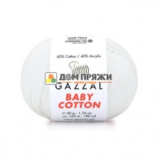 Пряжа Gazzal Baby Cotton #3432 отбелка
