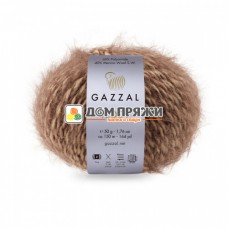Пряжа Gazzal Teddy #6540 бежевый меланж