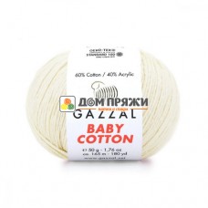 Пряжа Gazzal Baby Cotton #3437 молочный Пряжа Gazzal Baby Cotton #3437 молочный