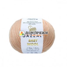 Пряжа Gazzal Baby Wool #834 персик